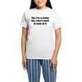 thumbnail image 1 of CafePress - Yes I'm A Nurse Women's Light Pajamas - Women's Short Sleeve Print T-Shirt and Pants Light Cotton Pajama Set, 1 of 7