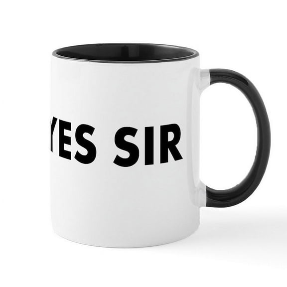 CafePress - Yes Sir Hat Design Mug - 11 oz Ceramic Mug - Novelty Coffee Tea Cup