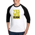 thumbnail image 1 of CafePress - Yes We Kam - Cotton Baseball Jersey, 3/4 Raglan Sleeve Shirt, 1 of 4