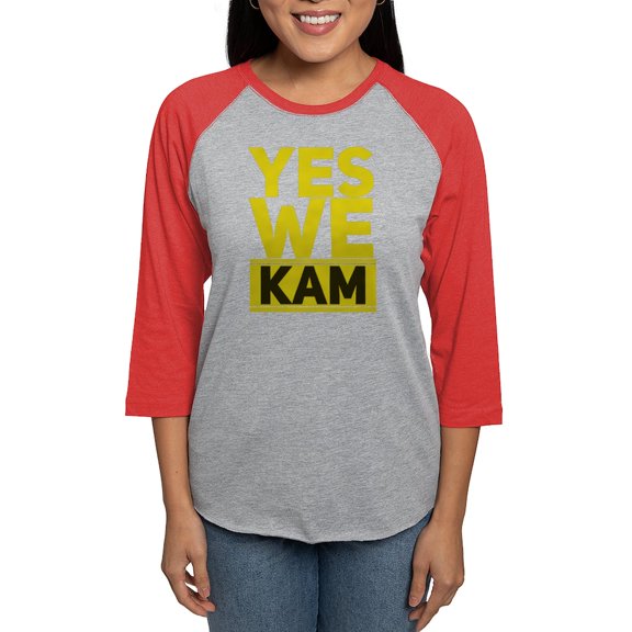 CafePress - Yes We Kam Women's Baseball T Shirt - Womens Baseball Tee