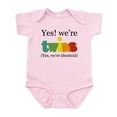 thumbnail image 1 of CafePress - Yes, We're Identical Twins Infant Bodysuit - Baby Light Bodysuit, Size Newborn - 24 Months, 1 of 4