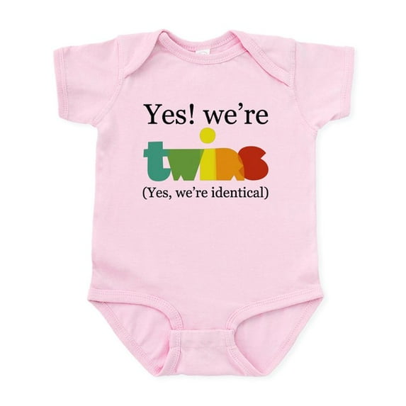 CafePress - Yes, We're Identical Twins Infant Bodysuit - Baby Light Bodysuit, Size Newborn - 24 Months