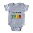 thumbnail image 1 of CafePress - Yesweretwinsfraternal - Cute Infant Baby Football Bodysuit, 1 of 3