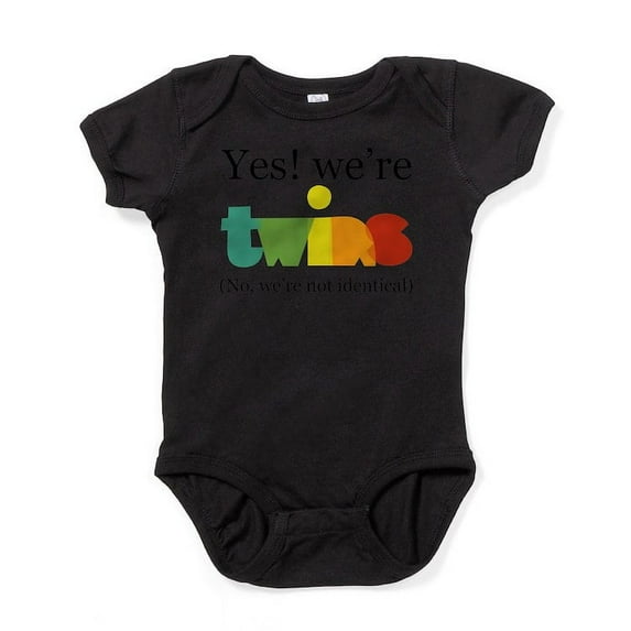 CafePress - Yesweretwinsfraternal - Cute Infant Bodysuit Baby Romper - Size Newborn - 24 Months