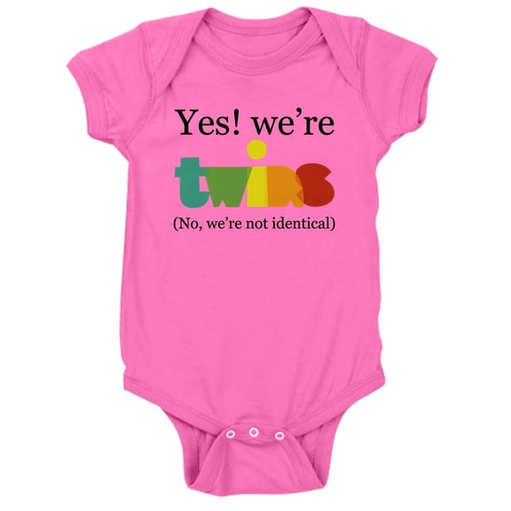 CafePress - Yesweretwinsfraternal - Cute Infant Bodysuit Baby Romper