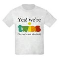 thumbnail image 1 of CafePress - Yesweretwinsfraternal T Shirt - Light T-Shirt Kids XS-XL, 1 of 4