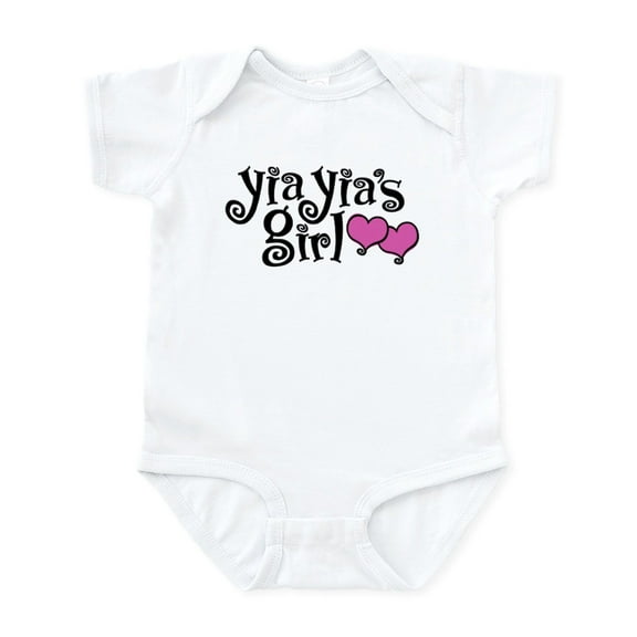 CafePress - Yia Yia’S Girl Baby Light Bodysuit - Baby Light Bodysuit, Size Newborn - 24 Months