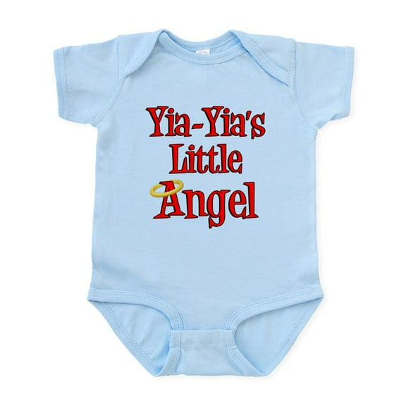 CafePress - Yia Yia's Little Angel Infant Bodysuit - Baby Light Bodysuit, Size Newborn - 24 Months