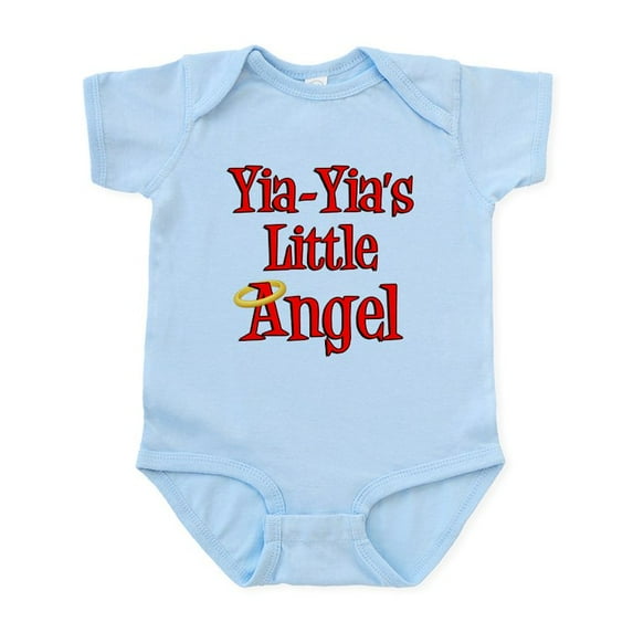 CafePress - Yia Yia's Little Angel Infant Bodysuit - Baby Light Bodysuit, Size Newborn - 24 Months