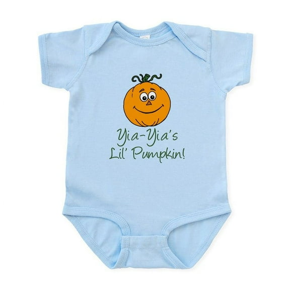 CafePress - Yia Yia's Little Pumpkin Infant Bodysuit - Baby Light Bodysuit, Size Newborn - 24 Months