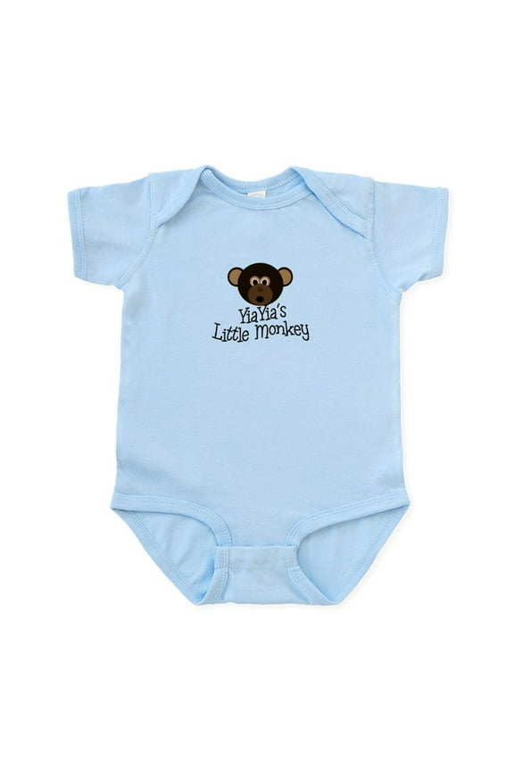 - Yiayia's Little Monkey BOY Infant Bodysuit - Baby Light Bodysuit, Size Newborn - 24 Months