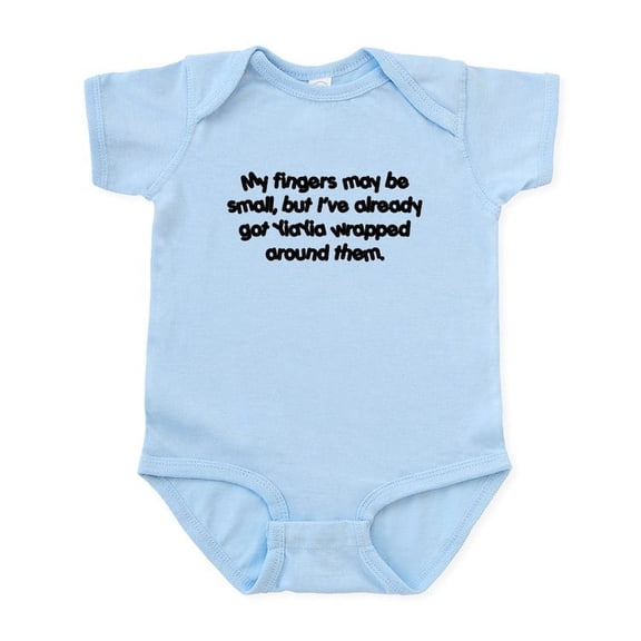 CafePress - Yiayia's Wrapped (Black) Baby Onesie - Baby Light Bodysuit, Size Newborn - 24 Months
