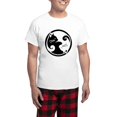 thumbnail image 1 of CafePress - Yin Yang Cat Men's Light Pajamas - Men's Light Loose Fit Cotton Pajama Set, 1 of 7