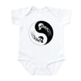thumbnail image 1 of CafePress - Yin Yang Skulls Infant Bodysuit - Baby Light Bodysuit, Size Newborn - 24 Months, 1 of 4