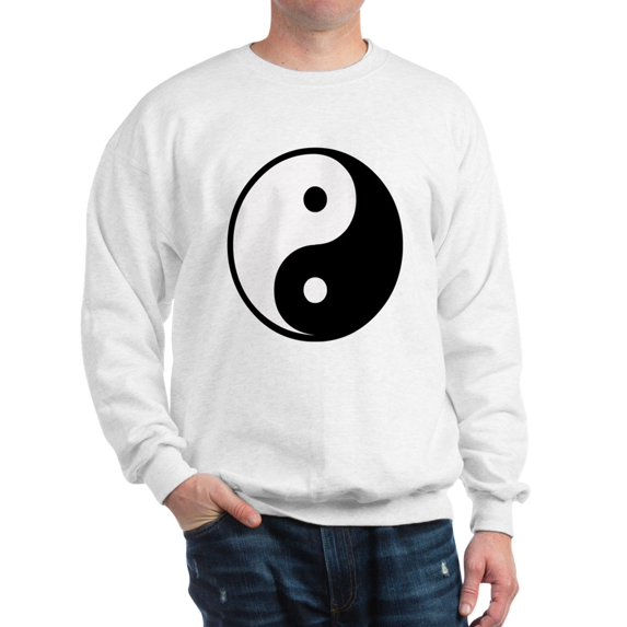 CafePress - Yin Yang Symbol - Crew Neck Sweatshirt