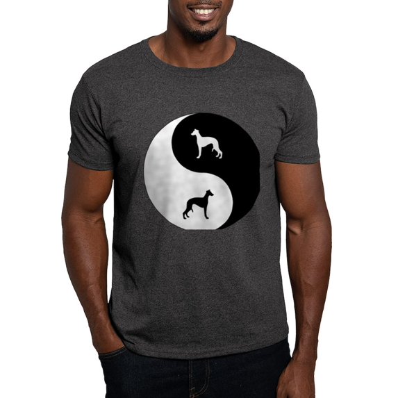 CafePress - Yin Yang Whippet Dark T Shirt - Men's Classic Graphic Cotton T-Shirt