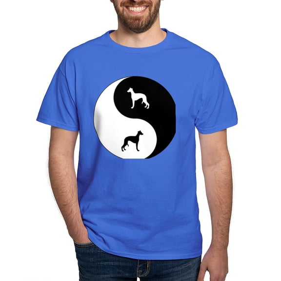 CafePress - Yin Yang Whippet Dark T Shirt - Men's Classic Graphic Cotton T-Shirt