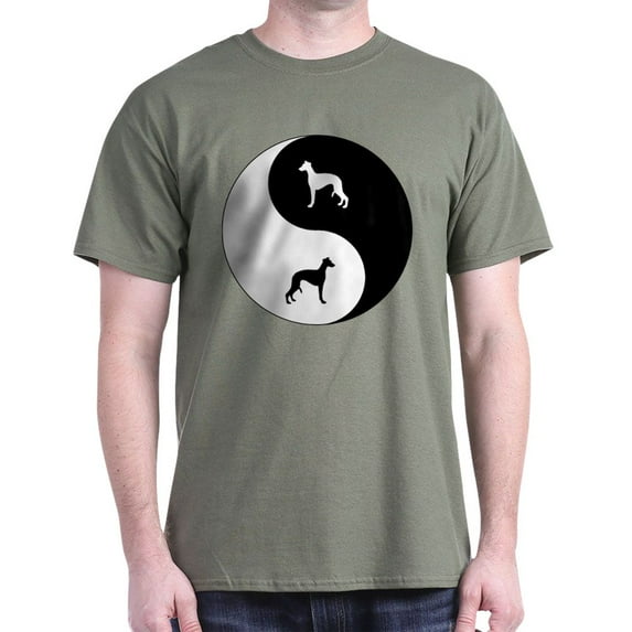 CafePress - Yin Yang Whippet Dark T Shirt - Men's Classic Graphic Cotton T-Shirt