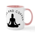 thumbnail image 1 of CafePress - Yoga And Coffee - 11 oz Ceramic Mug - Novelty Coffee Tea Cup, 1 of 6