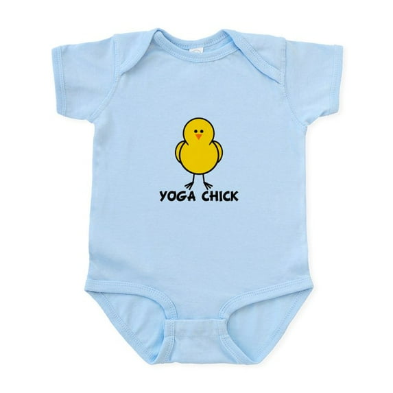 CafePress - Yoga Chick Infant Bodysuit - Baby Light Bodysuit, Size Newborn - 24 Months
