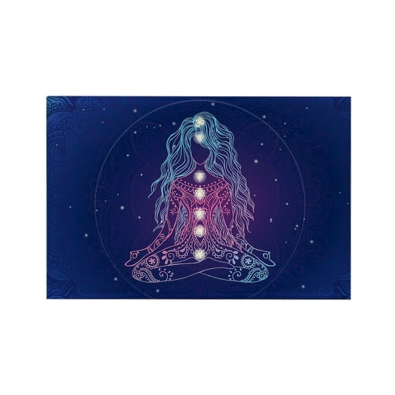 CafePress - Yoga Girl Detailed Design - Rectangle Magnet, 2"x3" Refrigerator Magnet