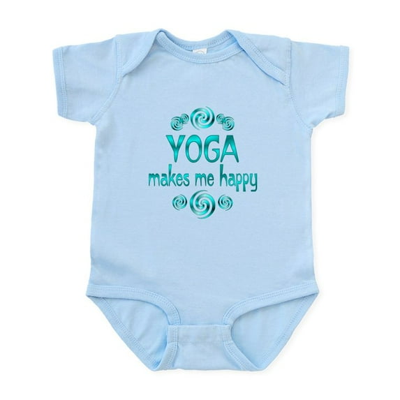 CafePress - Yoga Happiness Infant Bodysuit - Baby Light Bodysuit, Size Newborn - 24 Months