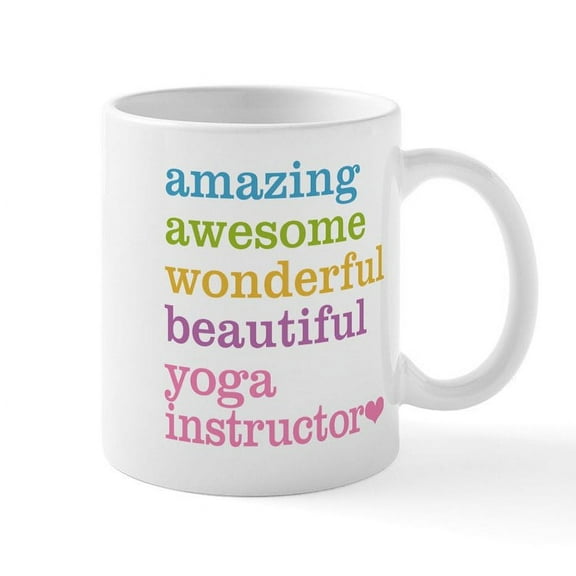 CafePress - Yoga Instructor Mugs - 11 oz Ceramic Mug - Novelty Coffee Tea Cup