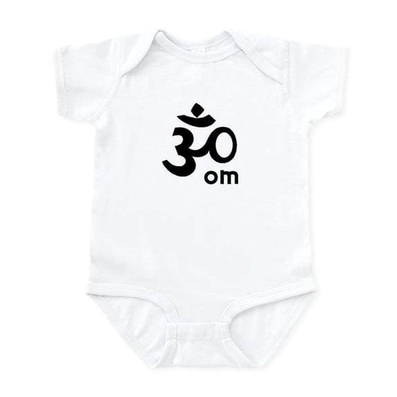 CafePress - Yoga OM Infant Creeper (White) - Baby Light Bodysuit, Size Newborn - 24 Months