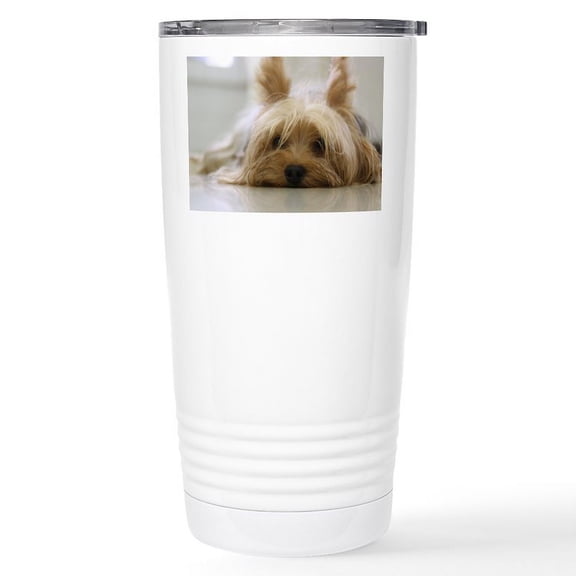 CafePress - Yorkie Dog Stainless Steel Travel Mug - Insulated Stainless Steel Travel Tumbler 20 oz.