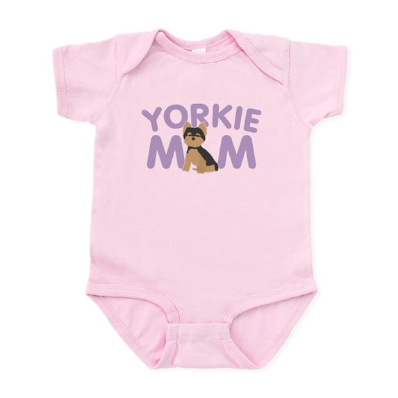 CafePress - Yorkie Mom Baby Light Bodysuit - Baby Light Bodysuit, Size Newborn - 24 Months