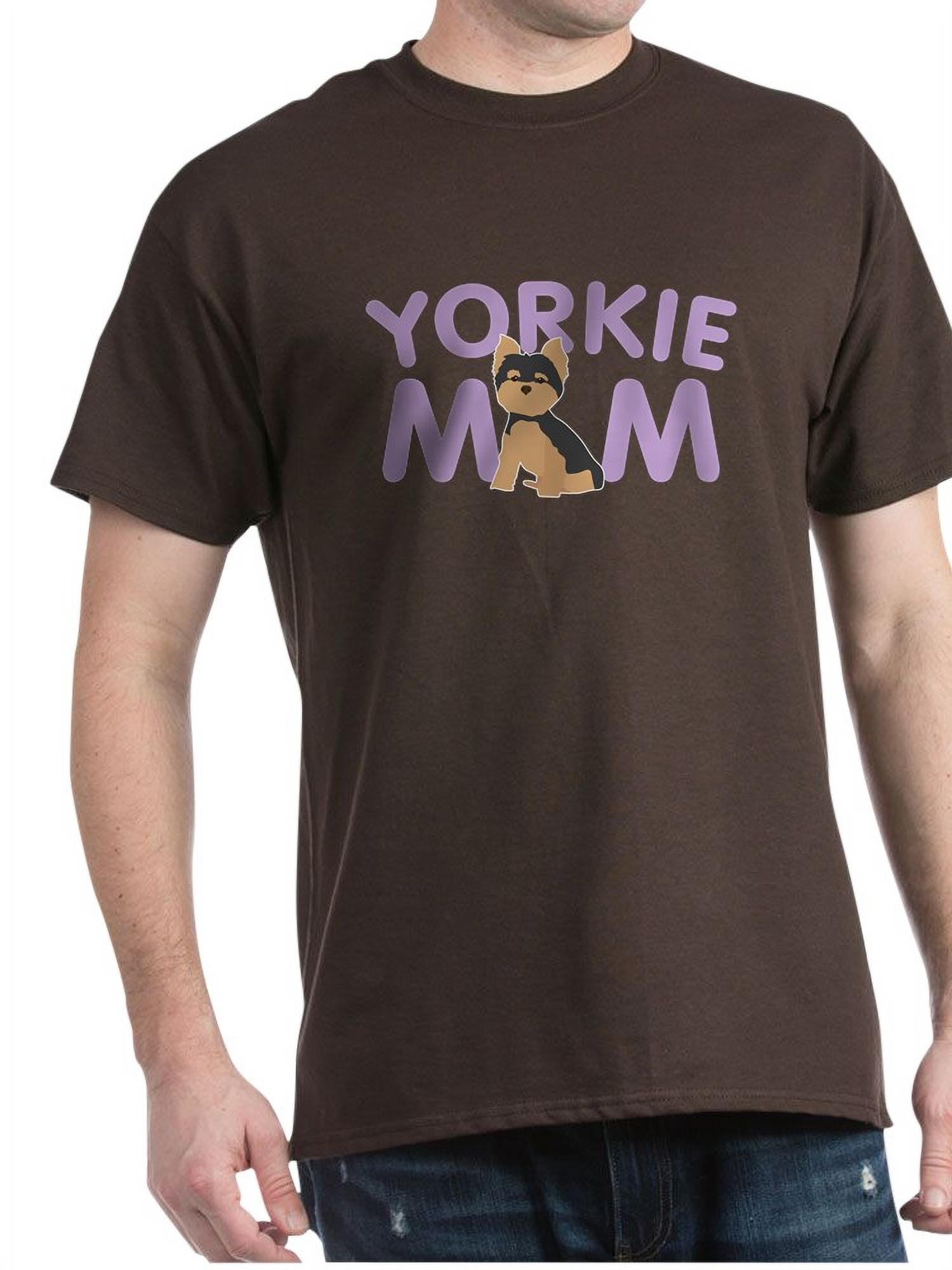 CafePress - Yorkie Mom Dark T Shirt - 100% Cotton T-Shirt - Walmart.com