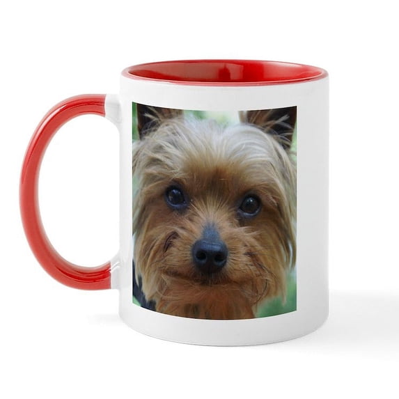 CafePress - Yorkie Mug - 11 oz Ceramic Mug - Novelty Coffee Tea Cup