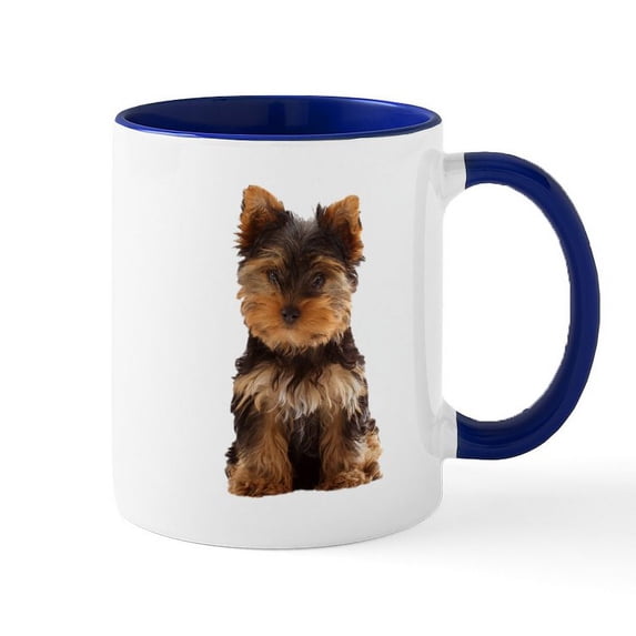 CafePress - Yorkie Mug - 11 oz Ceramic Mug - Novelty Coffee Tea Cup
