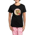 thumbnail image 1 of CafePress - Yorkie Rose Women's Dark Pajamas - Women's Short Sleeve Print T-Shirt and Pants Dark Cotton Pajama Set, 1 of 7