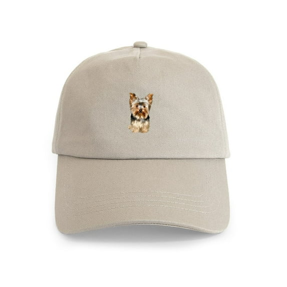 CafePress - Yorkshire Terrier (#17) Cap - Adjustable 100% Brushed Unisex Casual Cotton Baseball Cap, Beige, 1