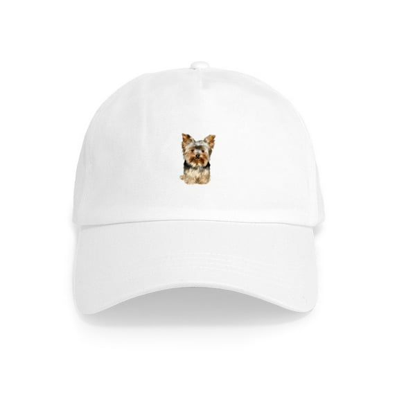 CafePress - Yorkshire Terrier (#17) Cap - Adjustable 100% Brushed Unisex Casual Cotton Baseball Cap, Beige, 1