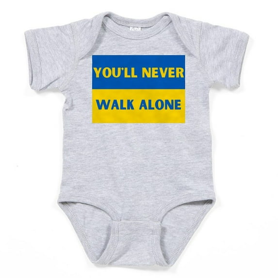 CafePress - You'Ll Never Walk Alone Pro Ukrain Body Suit - Cute Infant Bodysuit Baby Romper - Size Newborn - 24 Months