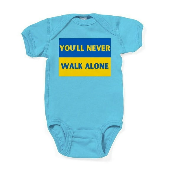CafePress - You'Ll Never Walk Alone Pro Ukrain Body Suit - Cute Infant Bodysuit Baby Romper - Size Newborn - 24 Months