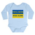thumbnail image 1 of CafePress - You'Ll Never Walk Alone Pro Ukrain Body Suit - Long Sleeve Cotton Baby Bodysuit, 1 of 4