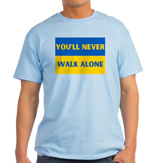 CafePress - You'Ll Never Walk Alone Pro Ukraine T Shirt - Men's Classic Graphic T-Shirt