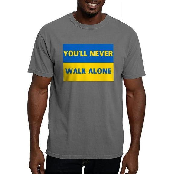 CafePress - You'Ll Never Walk Alone Pro Ukraine T Shirt - Mens Comfort Colors Shirt