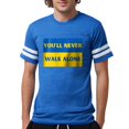 thumbnail image 1 of CafePress - You'Ll Never Walk Alone Pro Ukraine T Shirt - Mens Football Shirt, 1 of 4