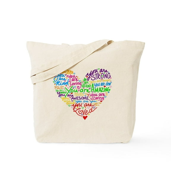 CafePress - You Are Loved Tote Bag - Unisex Canvas Tote Bag, Beige, 1-Piece