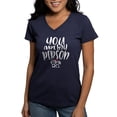 thumbnail image 1 of CafePress - You Are My Person Lovely Couple T Shirt - Women's V-Neck Dark T-Shirt, 1 of 4