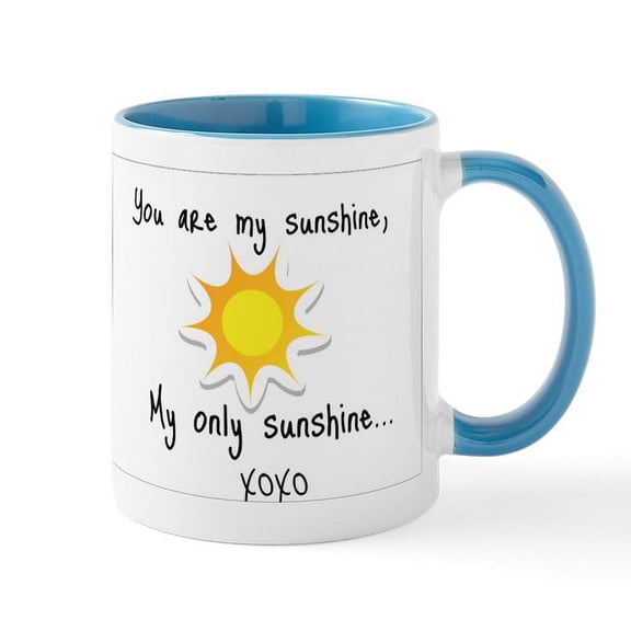 CafePress - You Are My Sunshine Mug - 11 oz Ceramic Mug - Novelty Coffee Tea Cup
