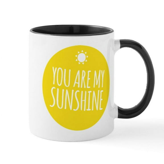 CafePress - You Are My Sunshine Mugs - 11 oz Ceramic Mug - Novelty Coffee Tea Cup