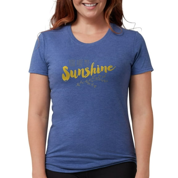 CafePress - You Are My Sunshine Women's Deluxe T Shirt - Womens Tri-blend T-Shirt