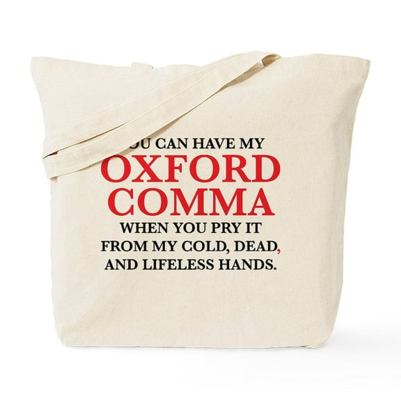 CafePress - You Can Have My Oxford Comma Tote Bag - Unisex Canvas Tote Bag, Beige, 1-Piece