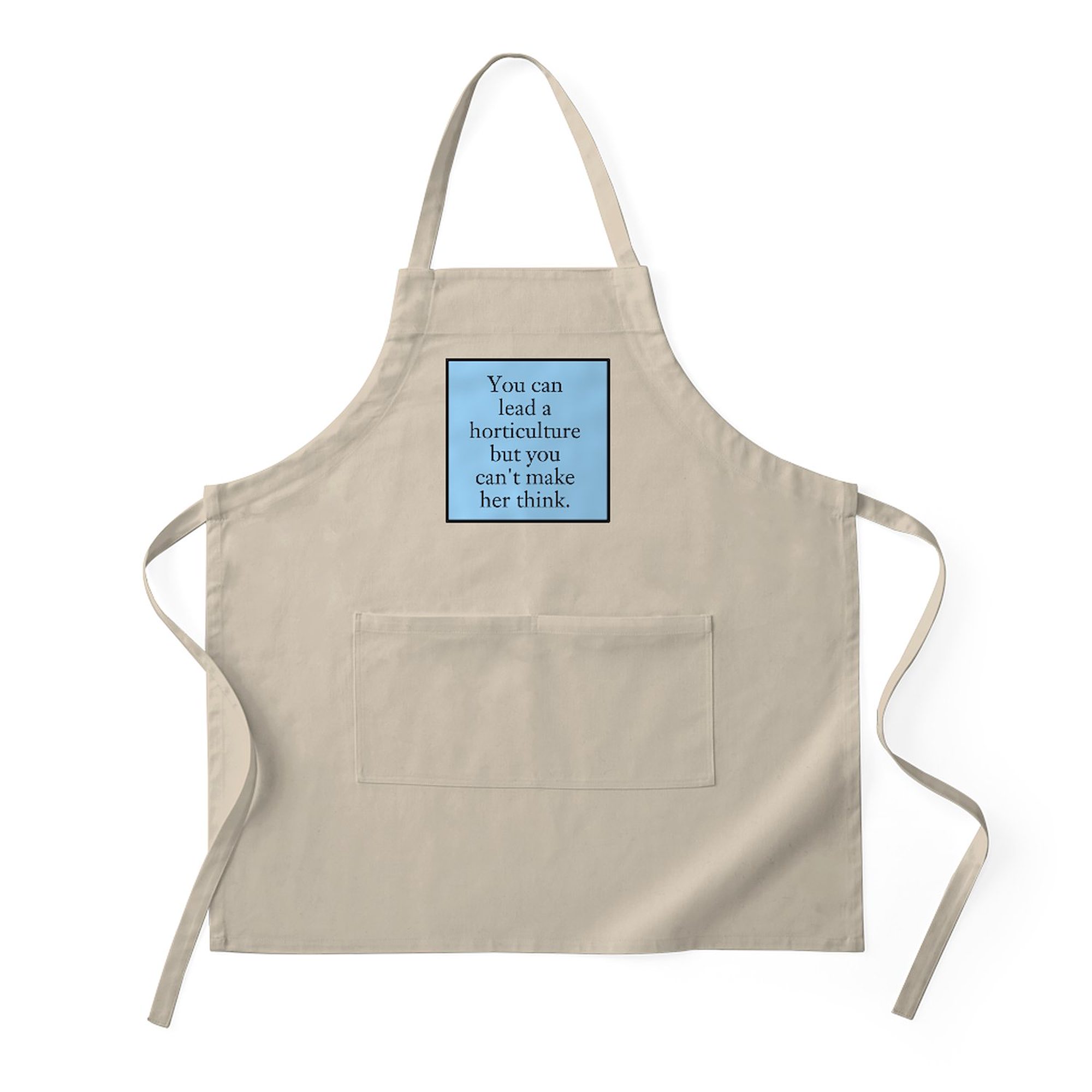 CafePress - You Can Lead A Horticulture - Kitchen Apron with Pockets, Grilling Apron, Baking Apron