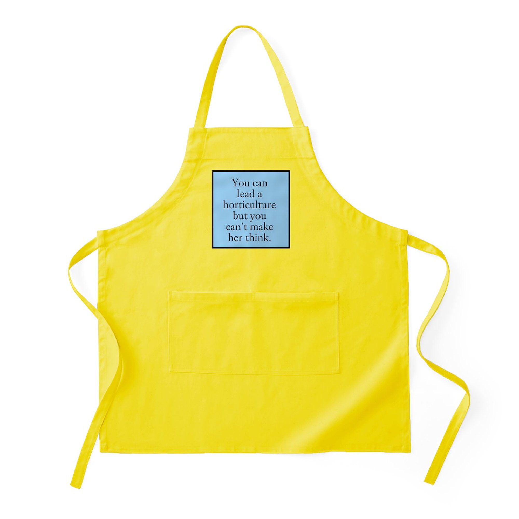 CafePress - You Can Lead A Horticulture - Kitchen Apron with Pockets, Grilling Apron, Baking Apron